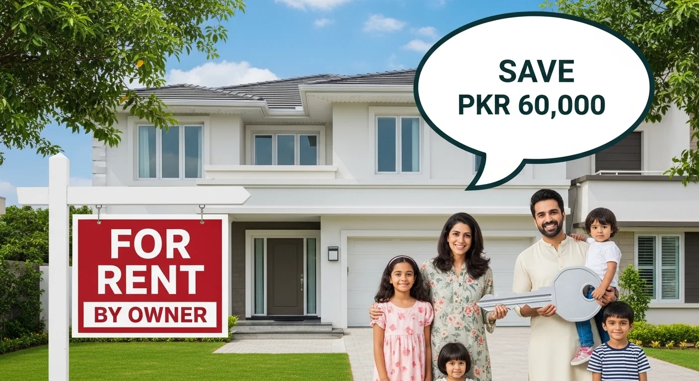 Rent a House Without Agent in Pakistan – Save PKR 60,000