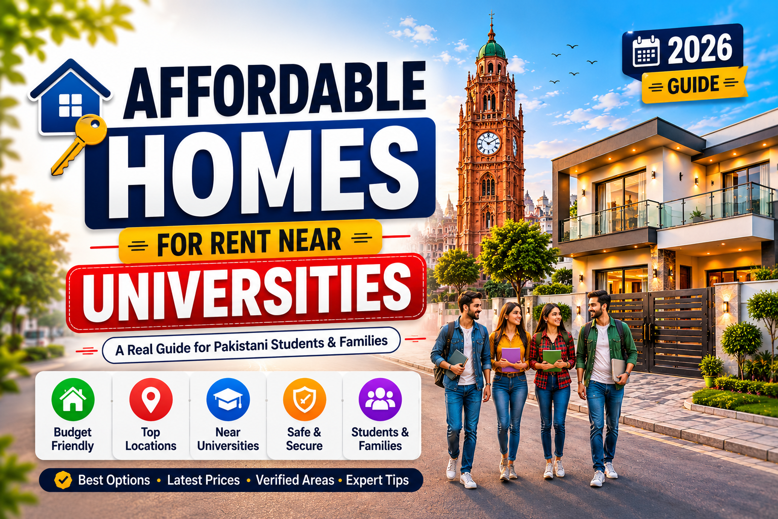 Affordable Homes for Rent Near Universities — A Real Guide for Pakistani Students and Families (2026)