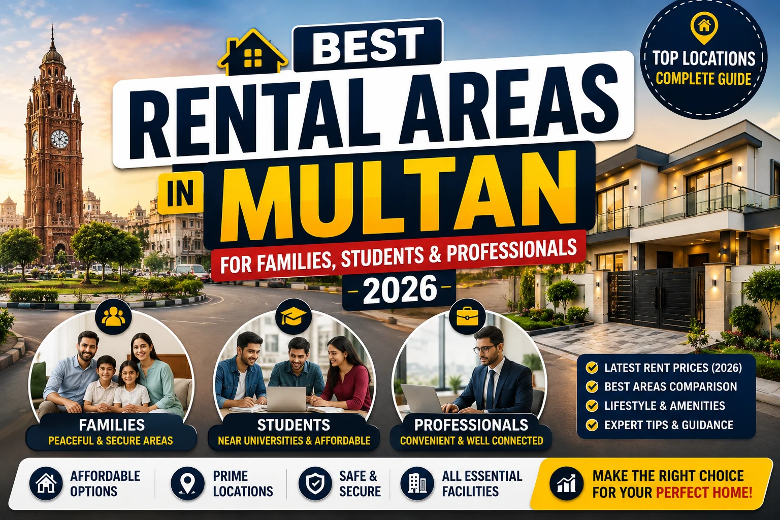 Best Rental Areas in Multan for Families, Students & Professionals (2026)