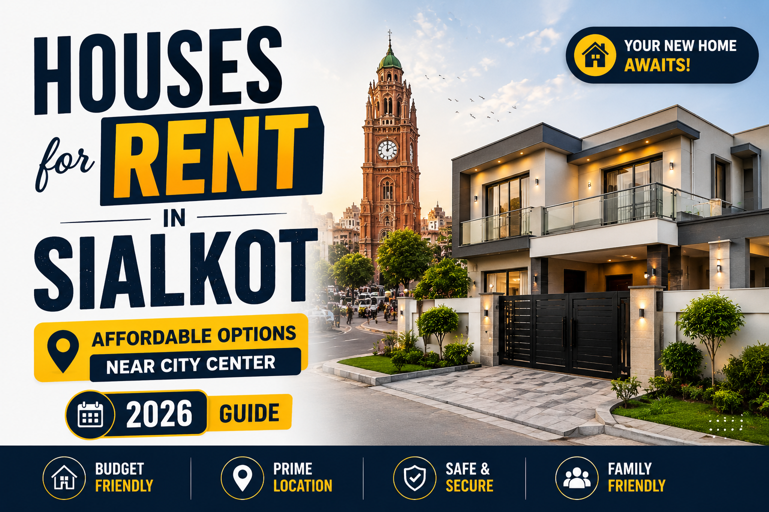 Houses for Rent in Sialkot – Affordable Options Near City Center 2026