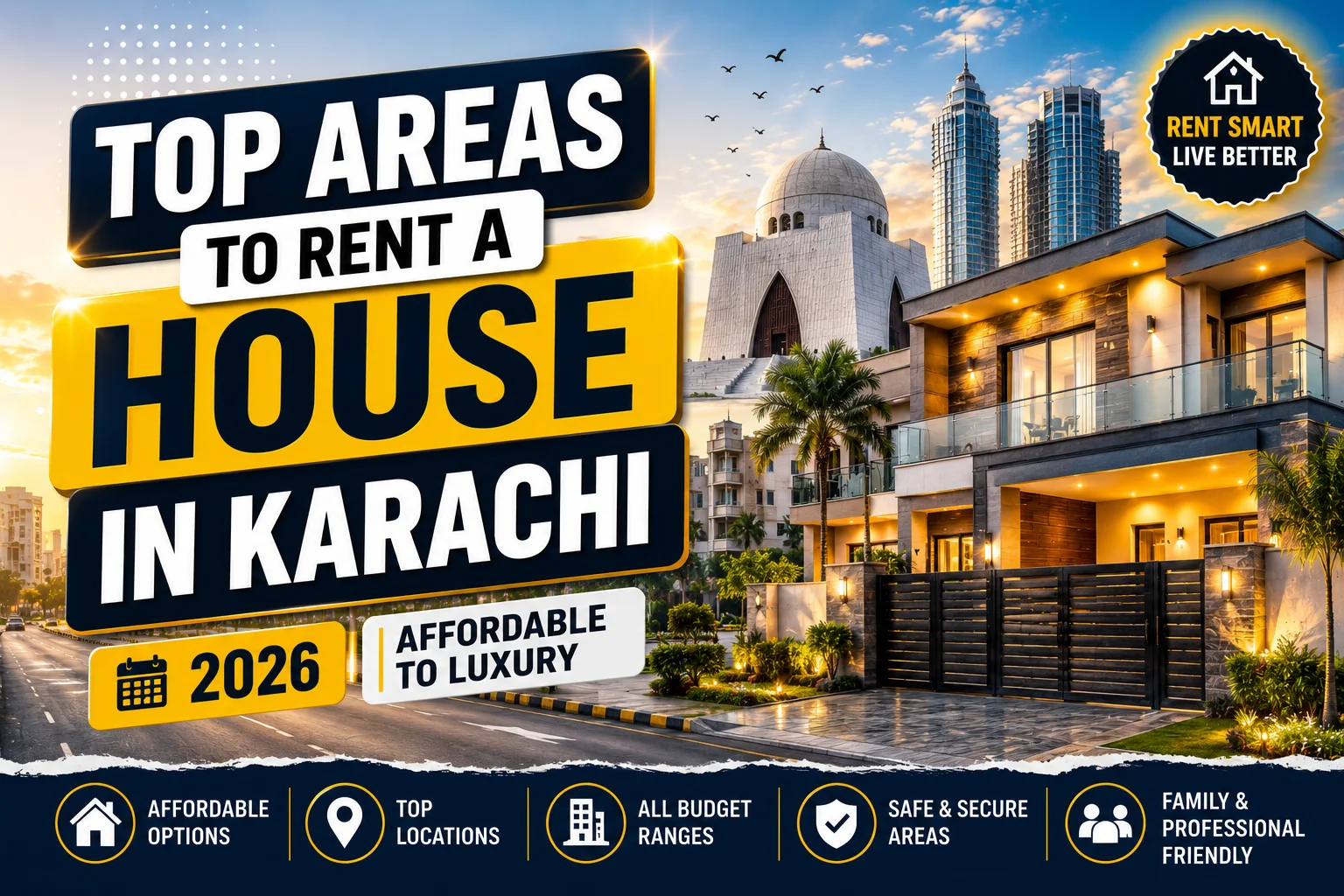 Top Areas to Rent a House in Karachi 2026 – Affordable to Luxury